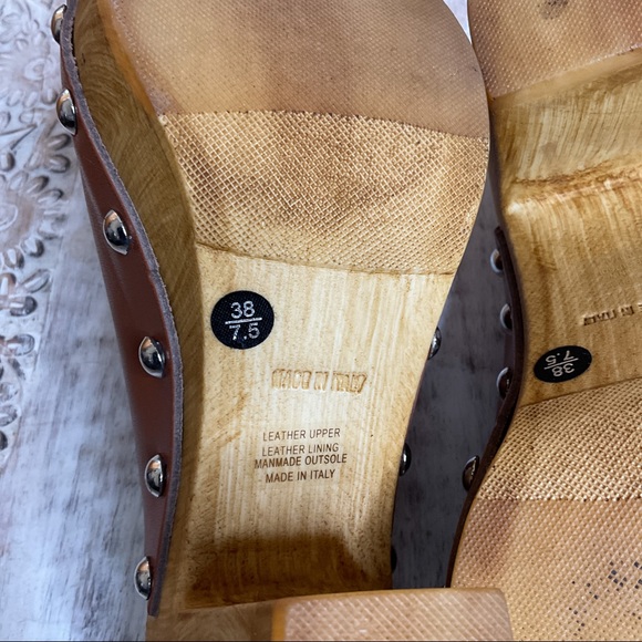 Charles David Cari Peep-Toe Clog 7.5 Tobacco - Picture 9 of 13